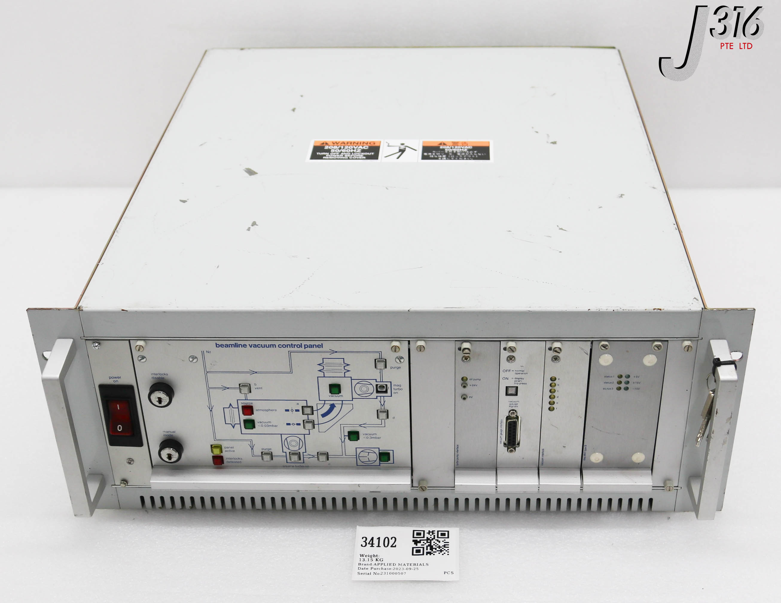 34102 APPLIED MATERIALS BEAMLINE VACCUM CONTROLLER 9090-00456 | eBay